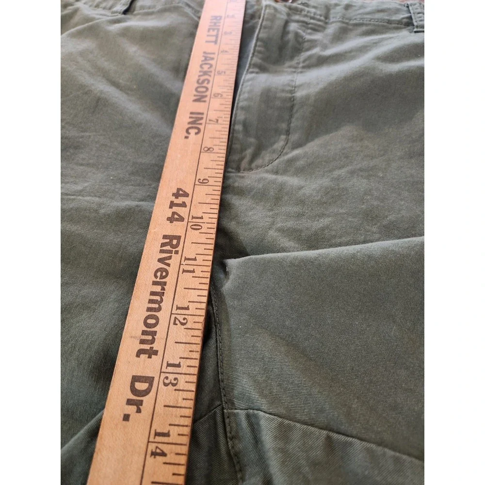 Old‎ Navy Women's Plus Army Green Comfort Everyday Shorts (3X) Chino Dinner Date - Picture 3 of 6